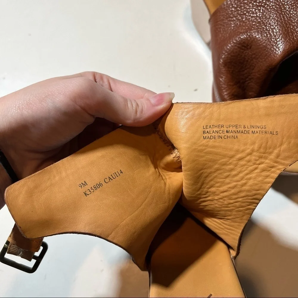 Kork Ease Womens {Brown Berit Wedge Sandal} Size 9M.